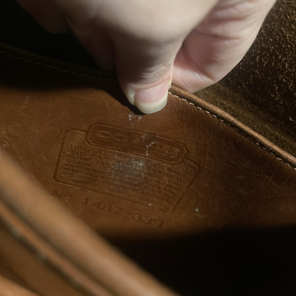 Vintage Coach British Tan Station Bag 5130 - Picture 7 of 11